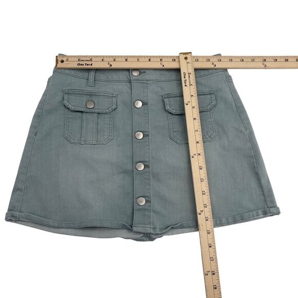Altar'd State Women's Jean Skirt size Medium Sea Light - Picture 3 of 4